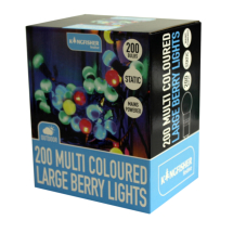 200 multi coloured large berry String Lights